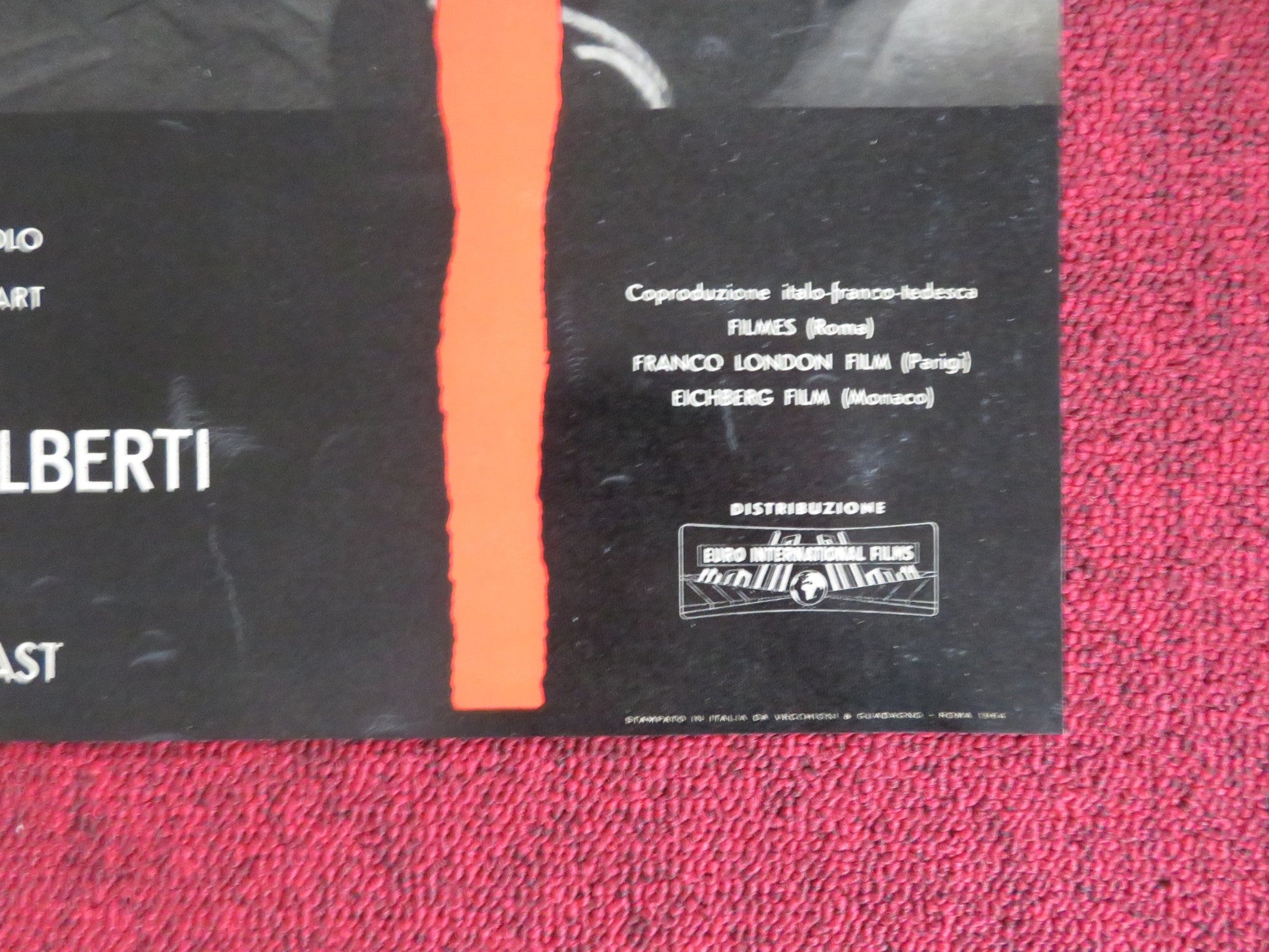 THE CIRCULAR TRIANGLE - F ITALIAN FOTOBUSTA POSTER LILLI PALMER P. BRASSEUR 1964 Rendezvous Cinema Movie posters