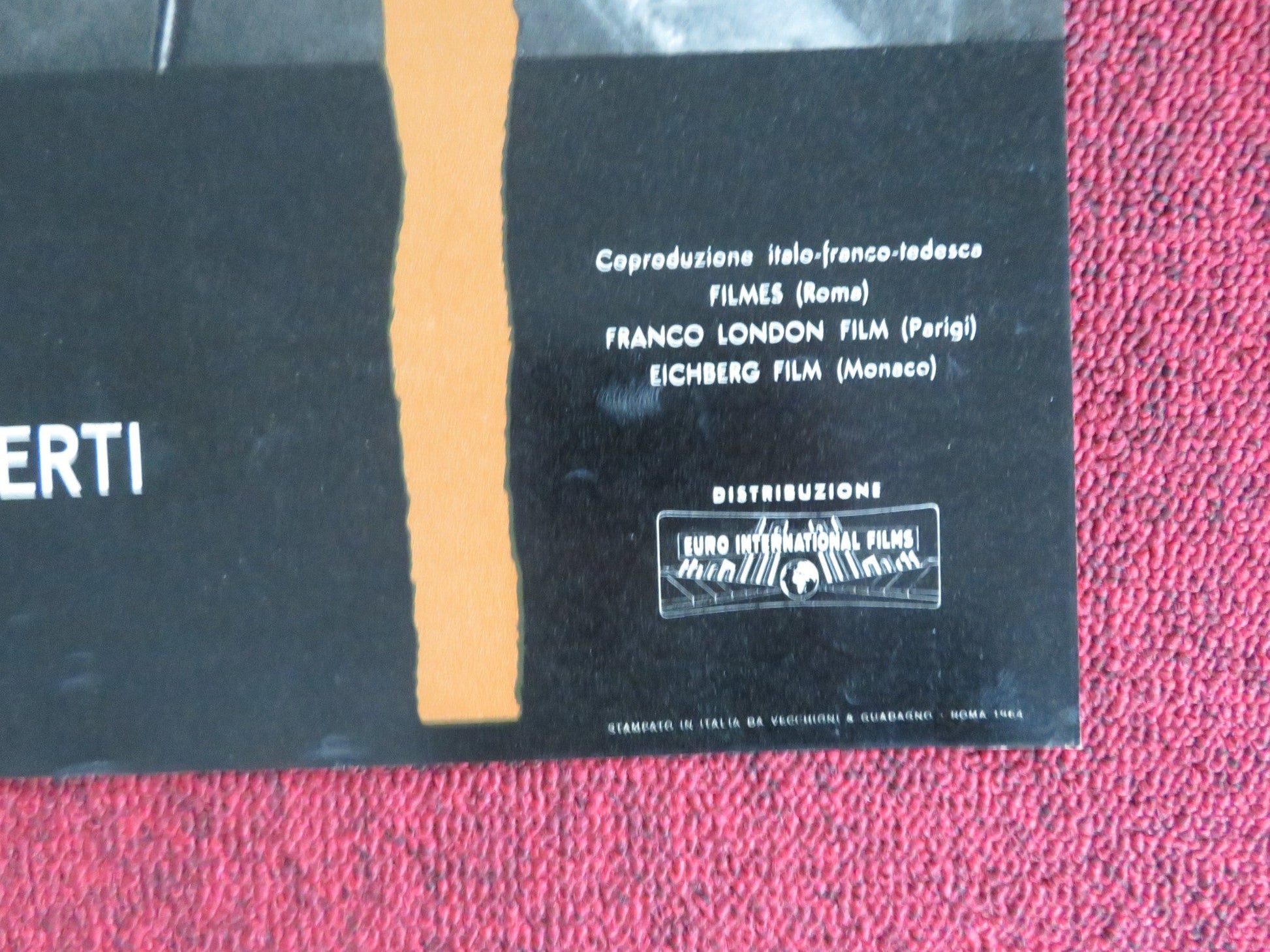 THE CIRCULAR TRIANGLE - G ITALIAN FOTOBUSTA POSTER LILLI PALMER P. BRASSEUR 1964 Rendezvous Cinema Movie posters