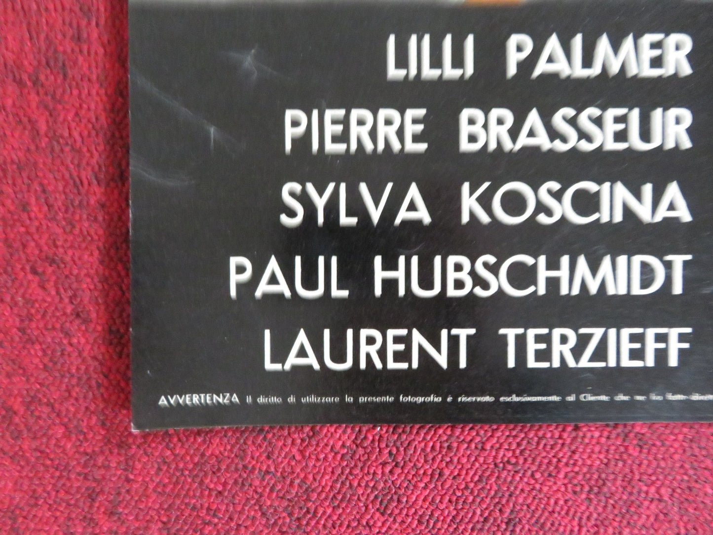 THE CIRCULAR TRIANGLE - G ITALIAN FOTOBUSTA POSTER LILLI PALMER P. BRASSEUR 1964 Rendezvous Cinema Movie posters