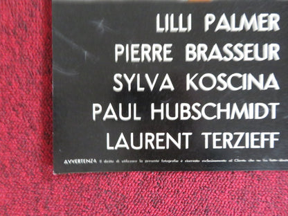 THE CIRCULAR TRIANGLE - G ITALIAN FOTOBUSTA POSTER LILLI PALMER P. BRASSEUR 1964 Rendezvous Cinema Movie posters