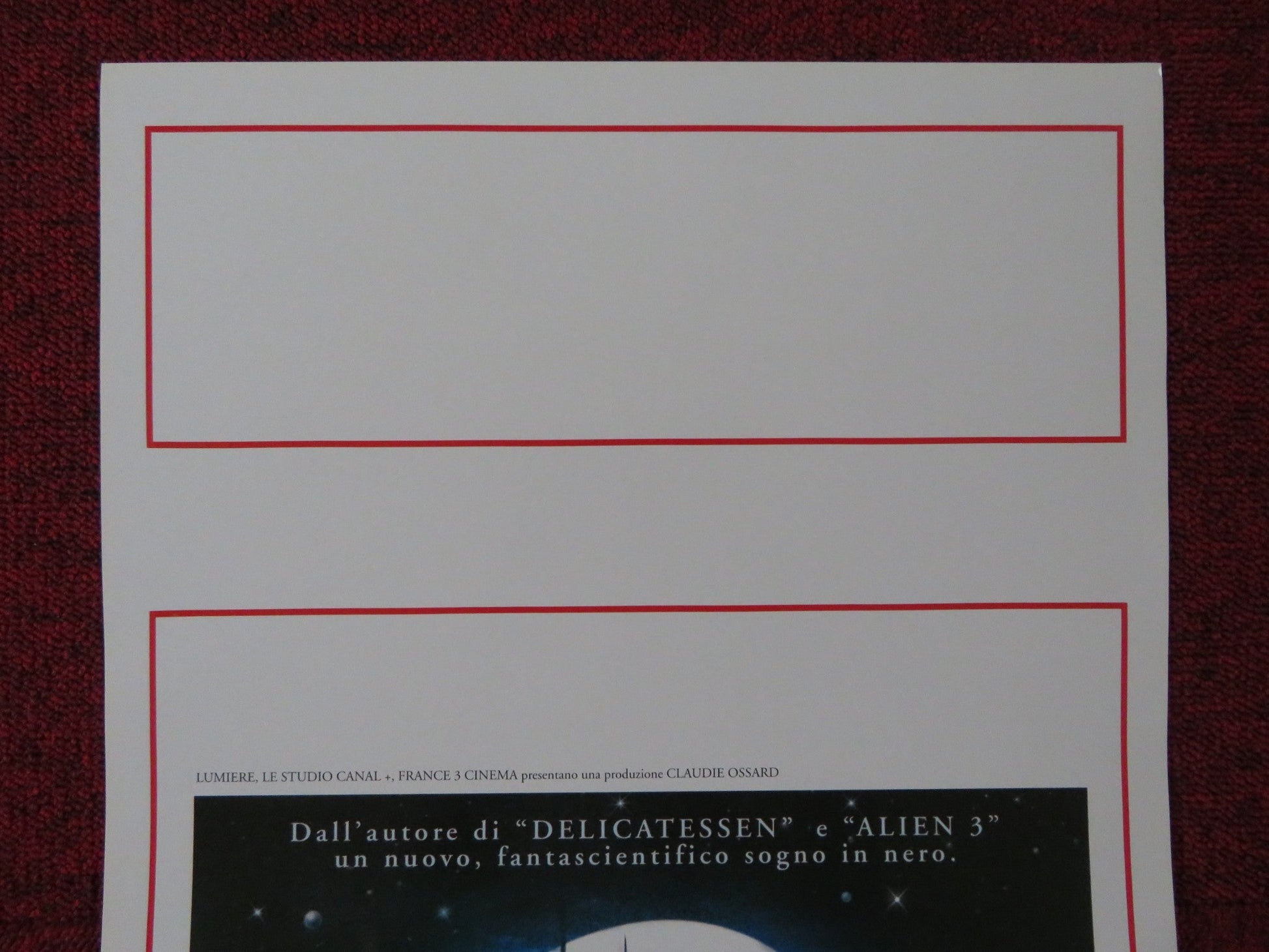 THE CITY OF LOST CHILDREN ITALIAN LOCANDINA POSTER RON PERLMAN D. EMILFORK 1998 Rendezvous Cinema Movie posters