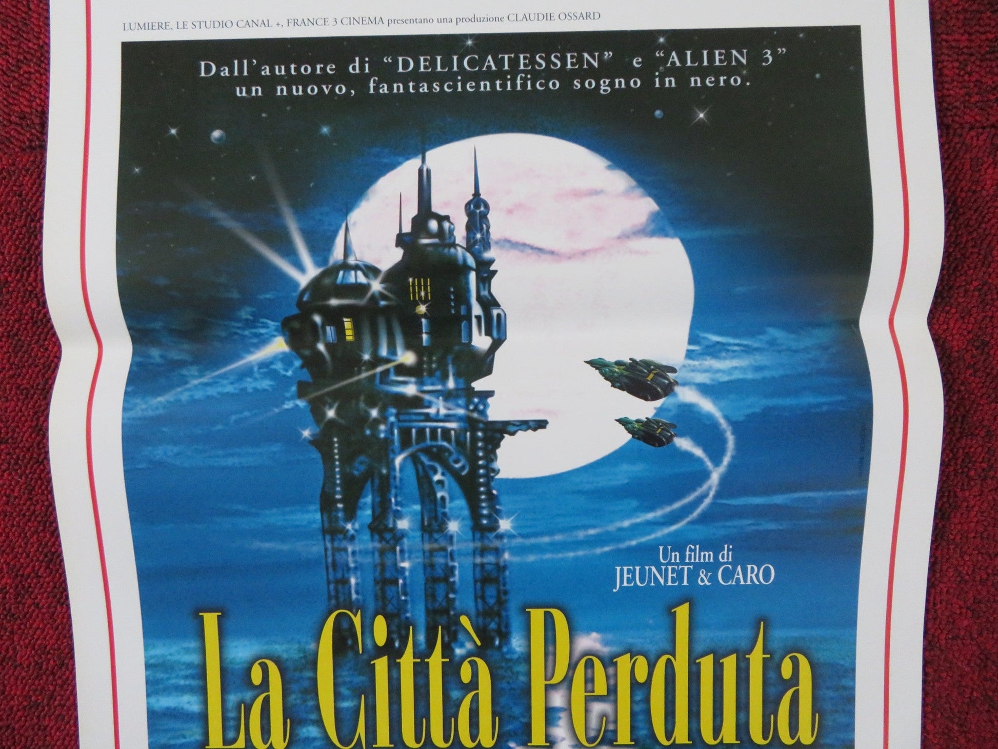 THE CITY OF LOST CHILDREN ITALIAN LOCANDINA POSTER RON PERLMAN D. EMILFORK 1998 Rendezvous Cinema Movie posters