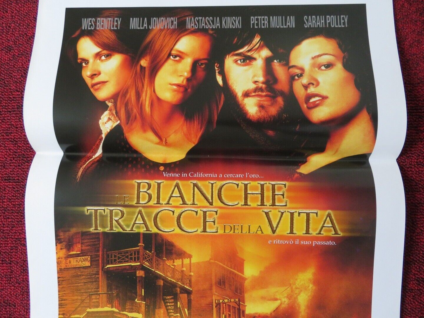 THE CLAIM ITALIAN LOCANDINA (27.5"x13") POSTER WES BENTLEY MILLA JOVOVICH 2000 Movie posters