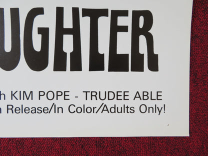 THE CLAMDIGGER'S DAUGHTER US TRI FOLDED ONE SHEET ROLLED POSTER C. JORDAN 1974 Rendezvous Cinema Movie posters