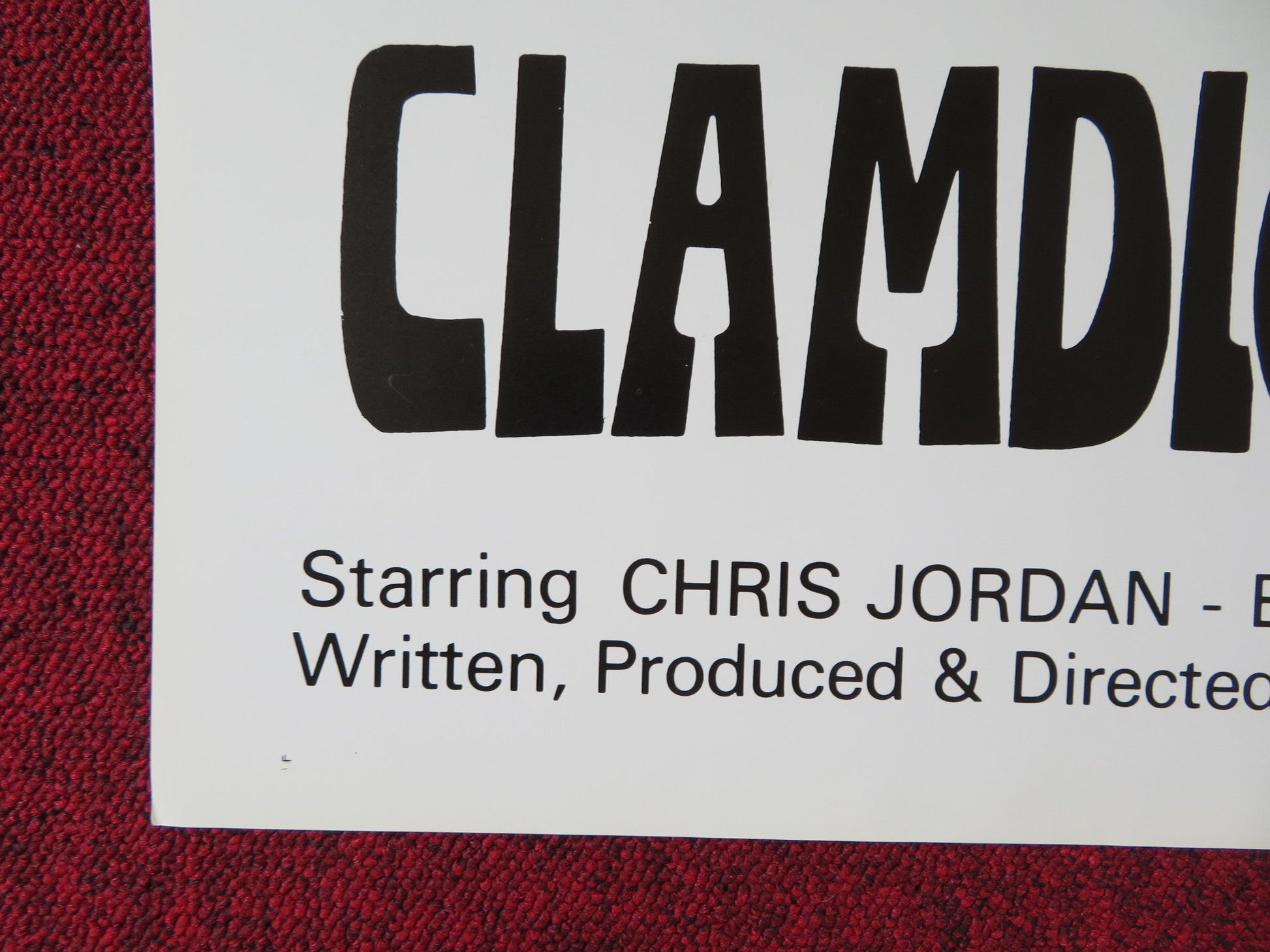 THE CLAMDIGGER'S DAUGHTER US TRI FOLDED ONE SHEET ROLLED POSTER C. JORDAN 1974 Rendezvous Cinema Movie posters