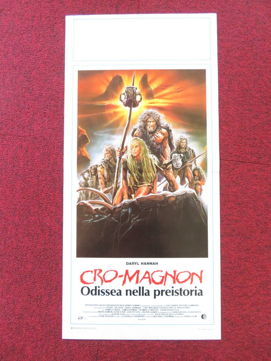 THE CLAN OF THE CAVE BEAR ITALIAN LOCANDINA POSTER DARYL HANNAH PAMELA REED 1986 Rendezvous Cinema Movie posters