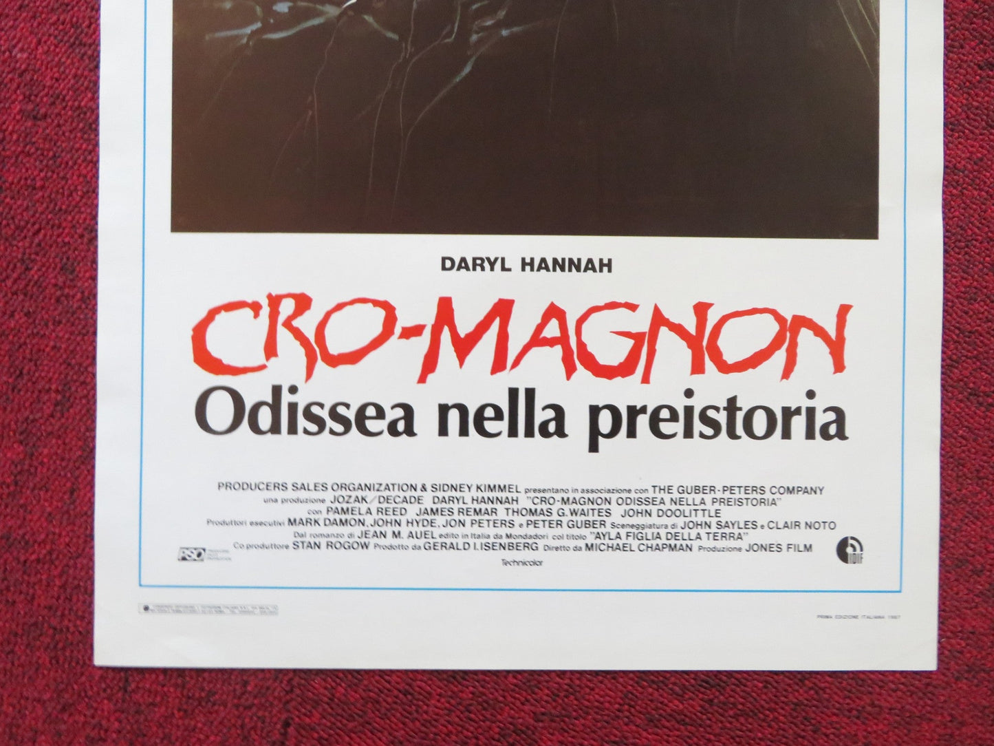 THE CLAN OF THE CAVE BEAR ITALIAN LOCANDINA POSTER DARYL HANNAH PAMELA REED 1986 Rendezvous Cinema Movie posters