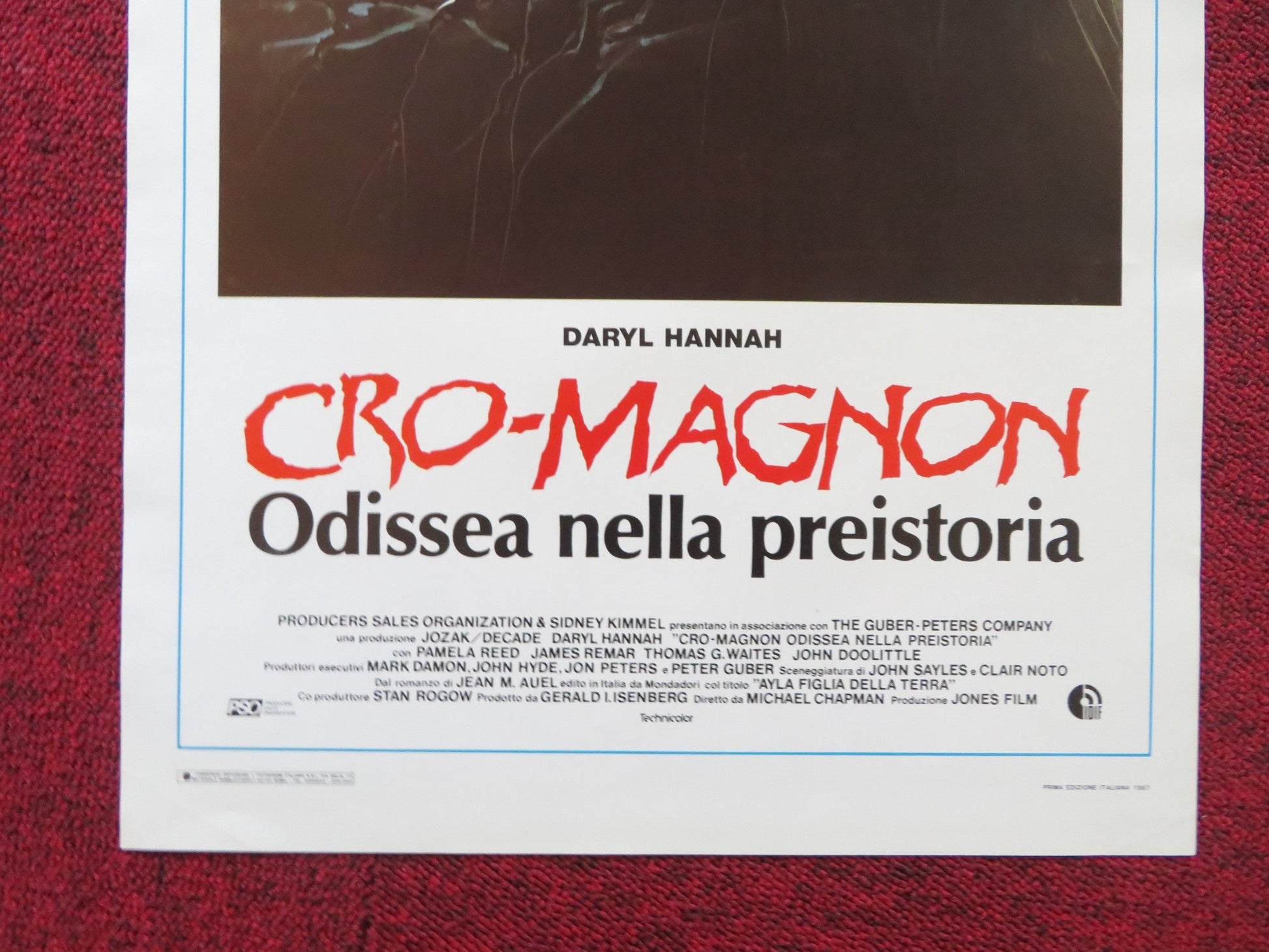 THE CLAN OF THE CAVE BEAR ITALIAN LOCANDINA POSTER DARYL HANNAH PAMELA REED 1986 Rendezvous Cinema Movie posters