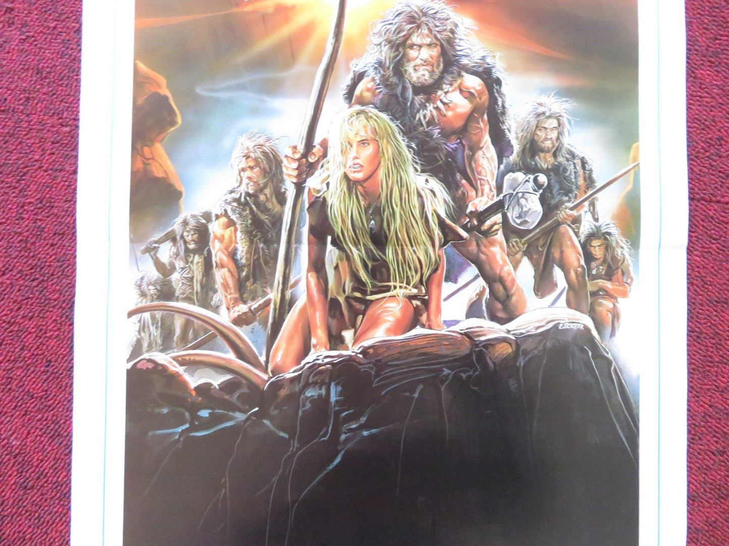 THE CLAN OF THE CAVE BEAR ITALIAN LOCANDINA POSTER DARYL HANNAH PAMELA REED 1986 Rendezvous Cinema Movie posters