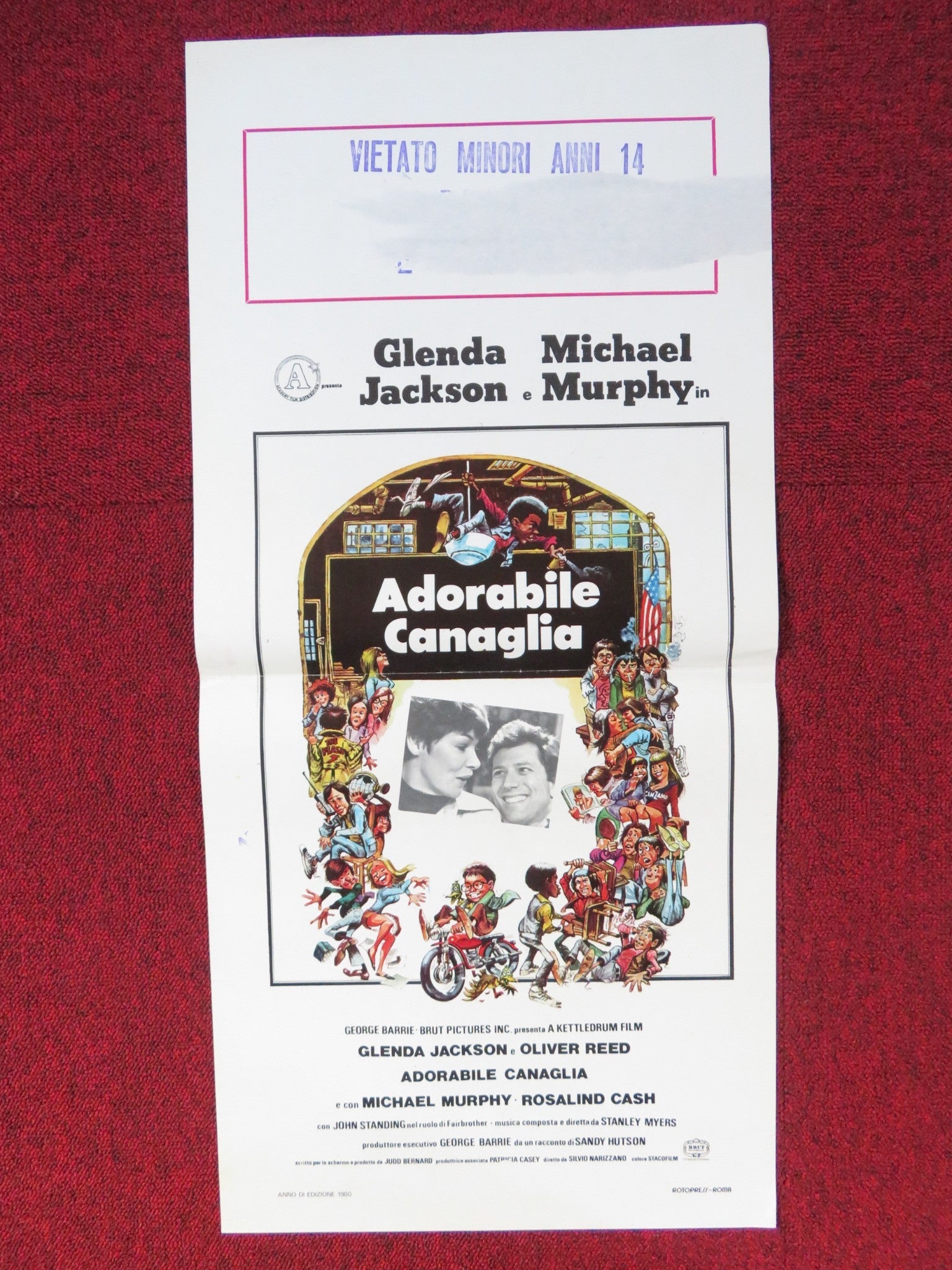 THE CLASS OF MISS MACMICHAEL ITALIAN LOCANDINA POSTER GLENDA JACKSON REED 1980 Rendezvous Cinema Movie posters