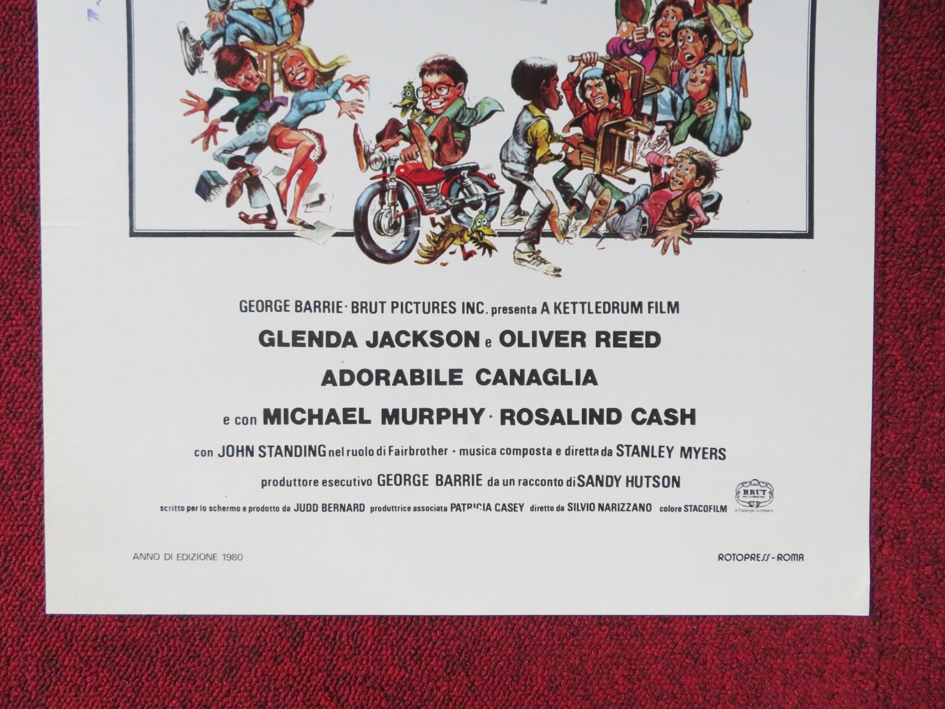 THE CLASS OF MISS MACMICHAEL ITALIAN LOCANDINA POSTER GLENDA JACKSON REED 1980 Rendezvous Cinema Movie posters