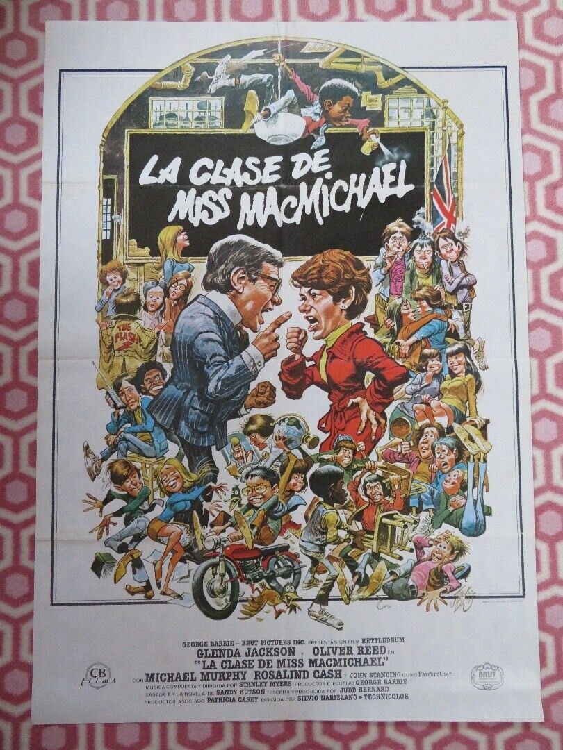 The Class of Miss MacMichael SPANISH (39.5"X 27.5") ROLLED POSTER GLENDA JACKSON Movie posters