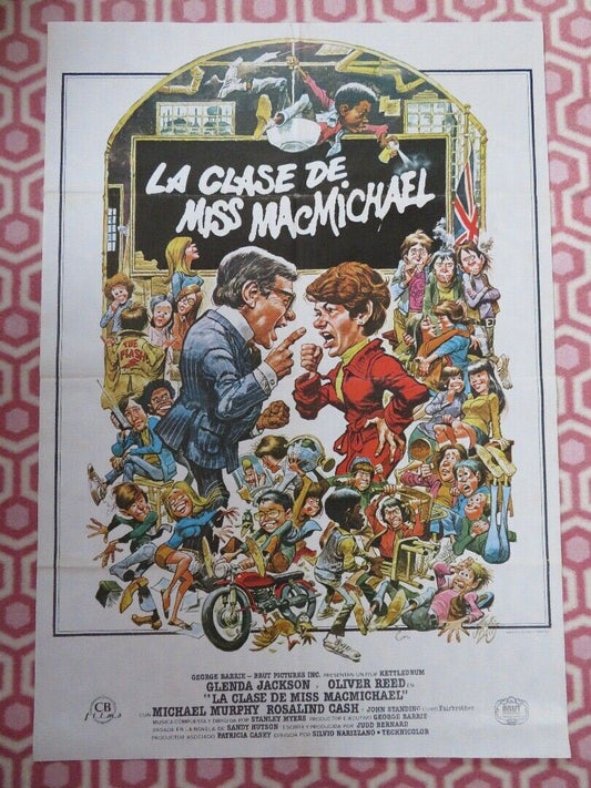The Class of Miss MacMichael SPANISH (39.5"X 27.5") ROLLED POSTER GLENDA JACKSON Movie posters