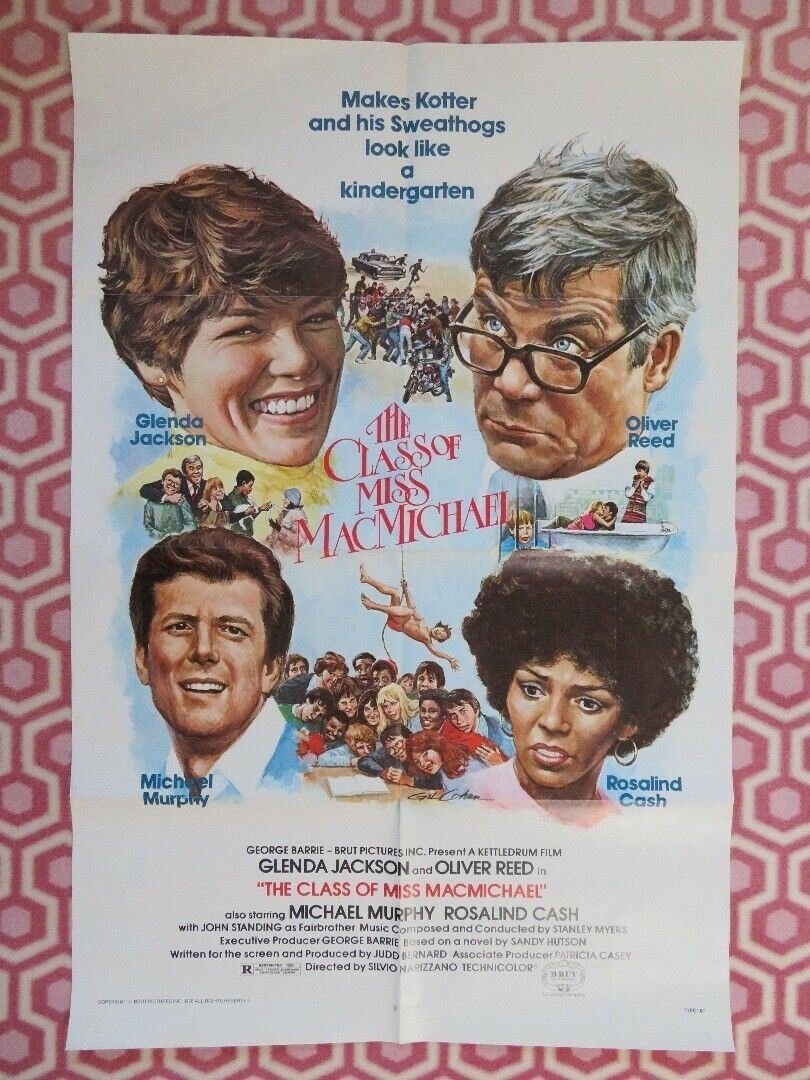 THE CLASS OF MISS MACMICHAEL US ONE SHEET POSTER GLENDA JACKSON 1978 Movie posters