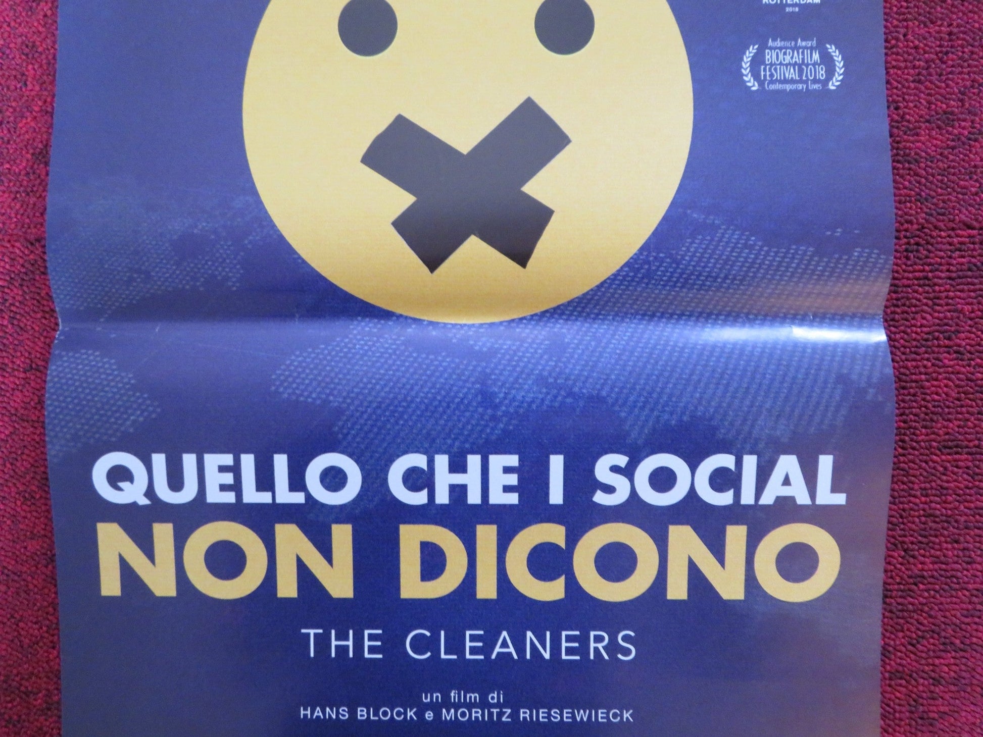 THE CLEANERS ITALIAN LOCANDINA POSTER MARK ZUCKERBERG DONALD TRUMP 2018 Rendezvous Cinema Movie posters