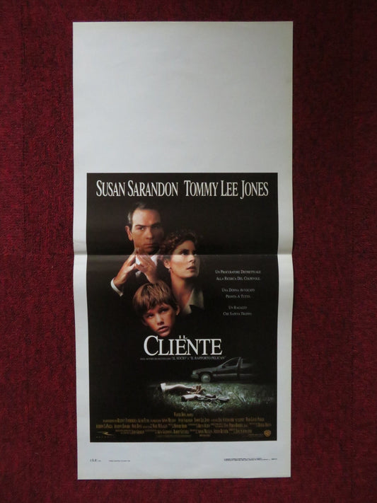 THE CLIENT ITALIAN LOCANDINA POSTER TOMMY LEE JONES SUSAN SARANDON 1994 Rendezvous Cinema Movie posters