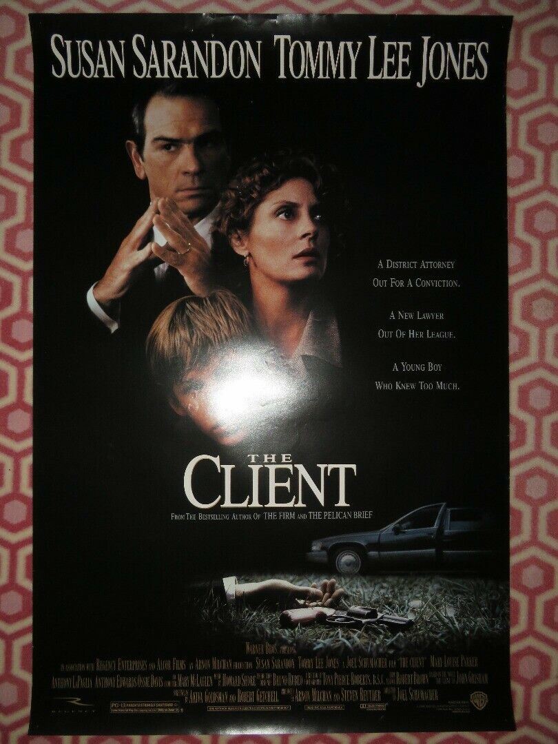 THE CLIENT US ONE SHEET ROLLED POSTER SUSAN SARANDON TOMMY LEE JONES Movie posters
