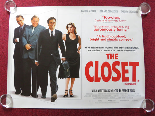 THE CLOSET UK QUAD (30"x 40") ROLLED POSTER DANIEL AUTEUIL GERARD DEPARDIEU 2001 Rendezvous Cinema Movie posters