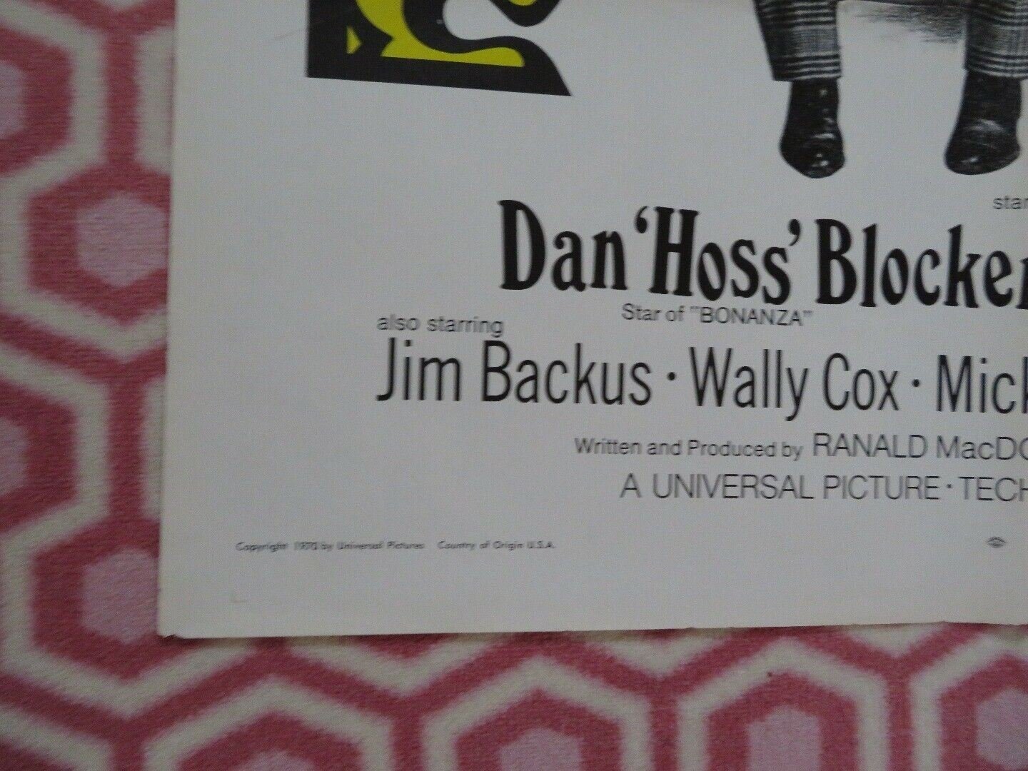 THE COCKEYED COWBOYS OF CALICO COUNTY US ONE SHEET POSTER DAN BLOCKER Movie posters