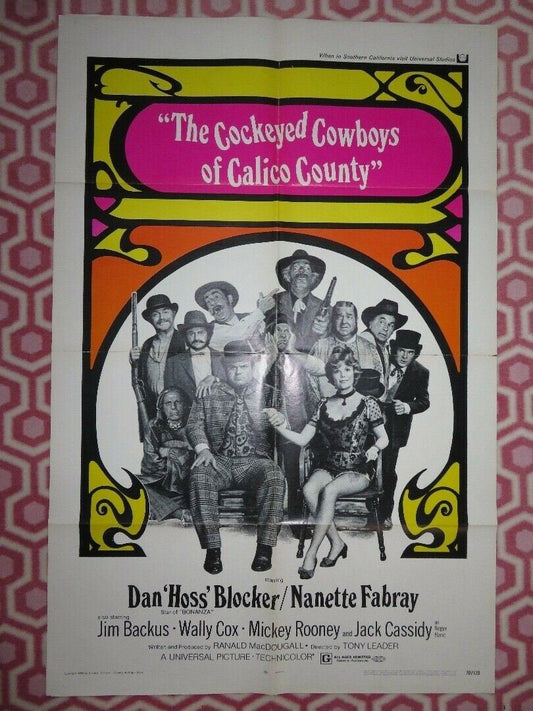 THE COCKEYED COWBOYS OF CALICO COUNTY US ONE SHEET POSTER DAN BLOCKER Movie posters