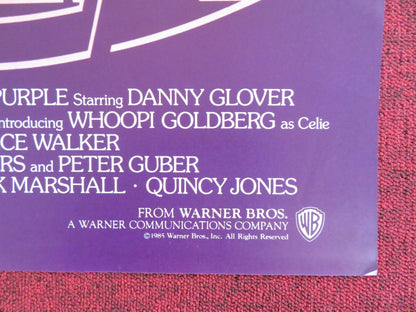 THE COLOR PURPLE FOLDED US ONE SHEET POSTER SPIELBERG WHOOPI GOLDBERG 1985 Rendezvous Cinema Movie posters