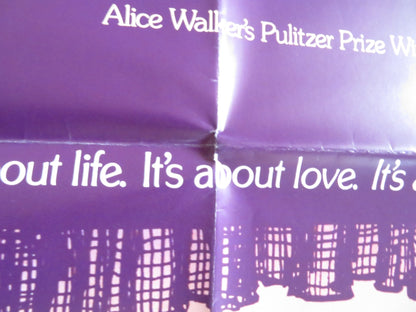 THE COLOR PURPLE FOLDED US ONE SHEET POSTER SPIELBERG WHOOPI GOLDBERG 1985 Rendezvous Cinema Movie posters