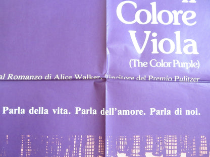 THE COLOR PURPLE ITALIAN 2 FOGLIO POSTER SPIELBERG DANNY GLOVER W. GOLDBERG 1985 Rendezvous Cinema Movie posters