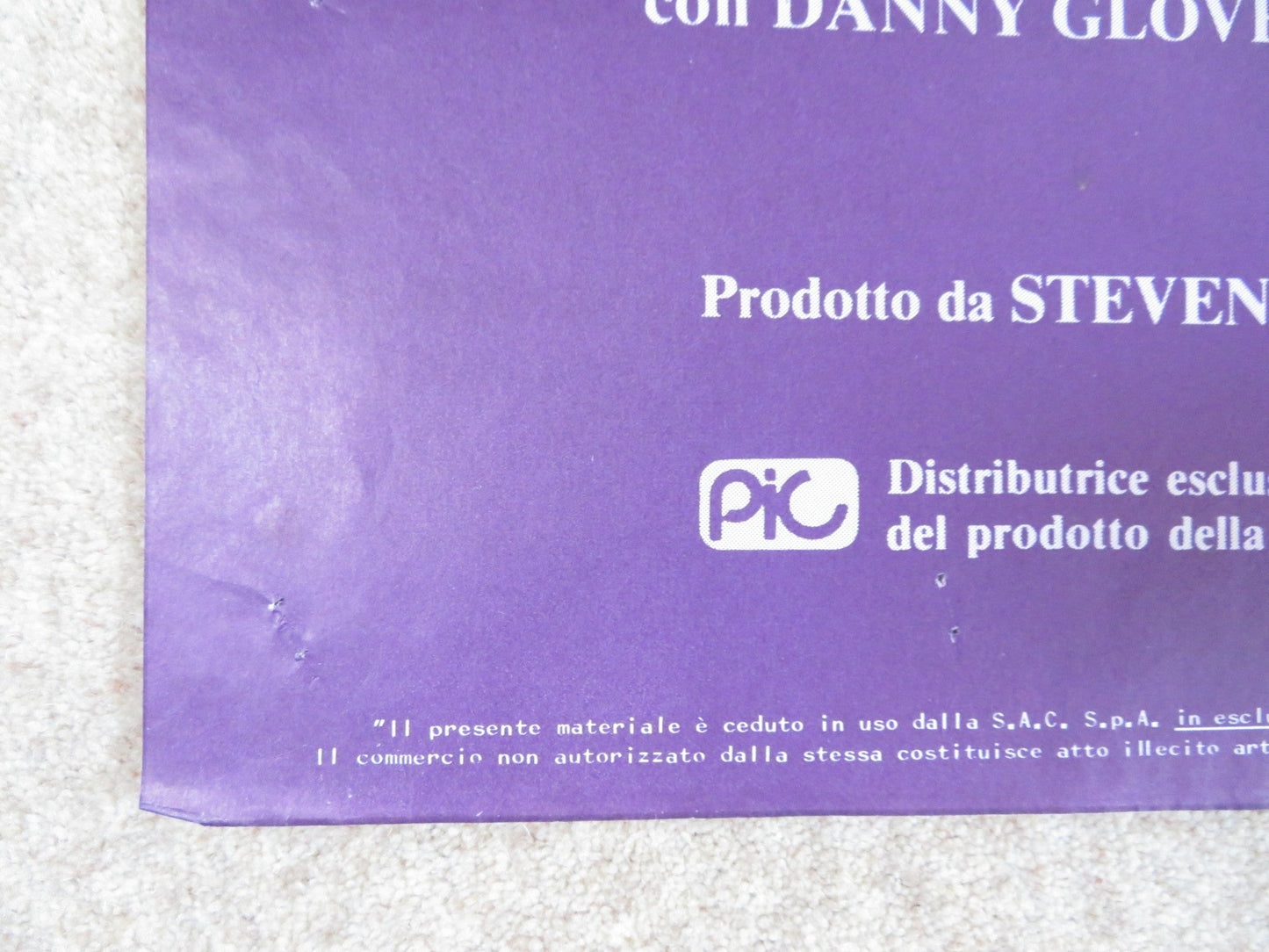 THE COLOR PURPLE ITALIAN 2 FOGLIO POSTER SPIELBERG DANNY GLOVER W. GOLDBERG 1985 Rendezvous Cinema Movie posters