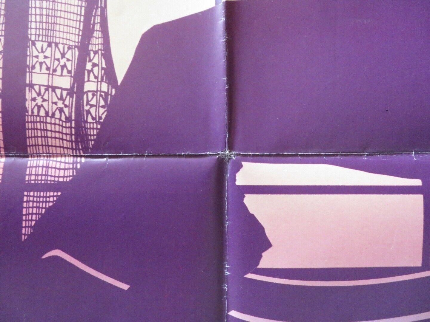 THE COLOR PURPLE SPANISH ONE SHEET FOLDED POSTER SPIELBERG DANNY GLOVER 1985 Movie posters