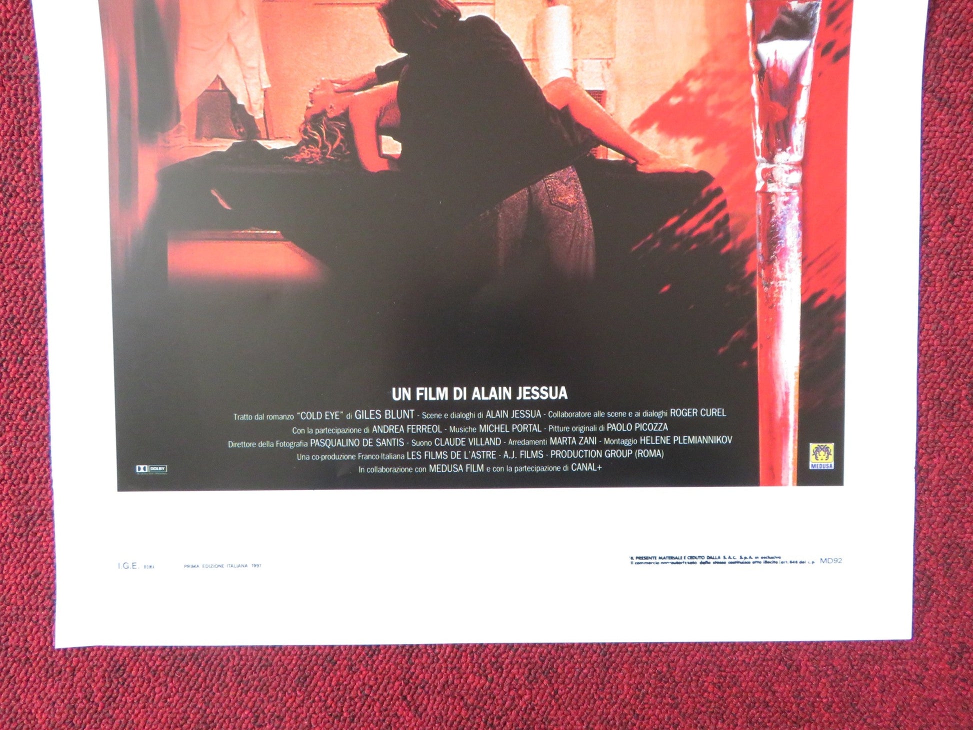 THE COLOURS OF THE DEVIL ITALIAN LOCANDINA POSTER RUGGERO RAIMONDI 1997 Rendezvous Cinema Movie posters