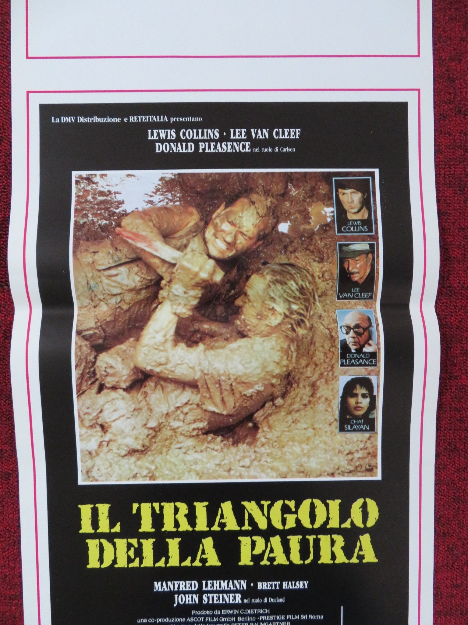 THE COMMANDER ITALIAN LOCANDINA POSTER LEWIS COLLINS LEE VAN CLEEF 1988 Rendezvous Cinema Movie posters
