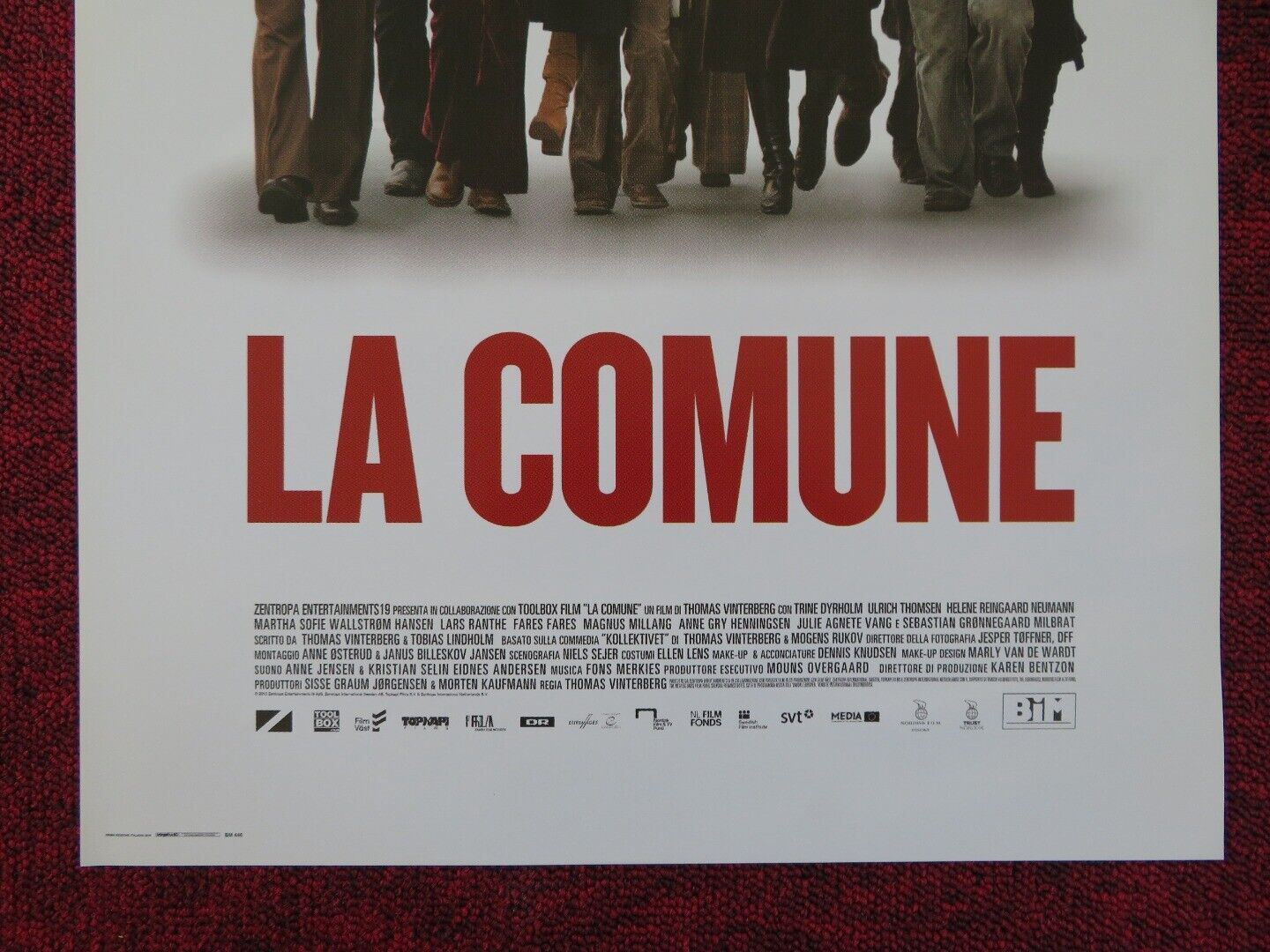 THE COMMUNE ITALIAN LOCANDINA (26.5"x12.5") POSTER TRINE DYRHOLM 2016 Rendezvous Cinema Movie posters