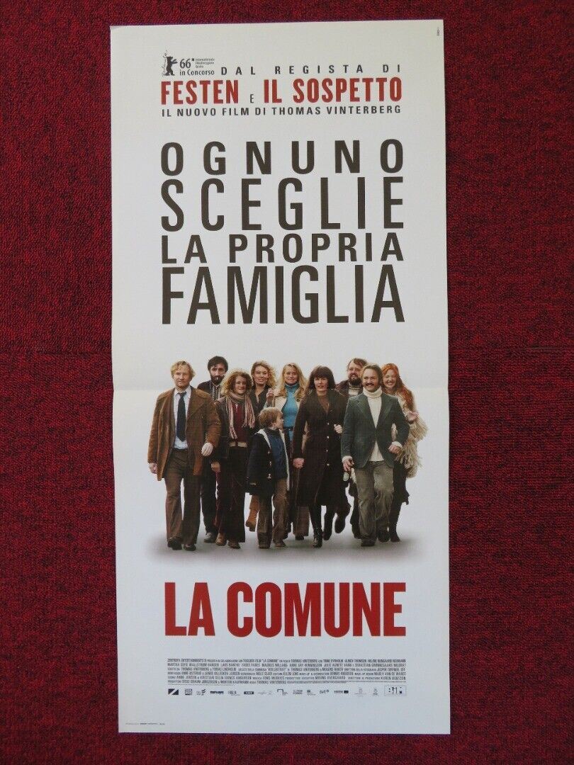 THE COMMUNE ITALIAN LOCANDINA (26.5"x12.5") POSTER TRINE DYRHOLM 2016 Rendezvous Cinema Movie posters