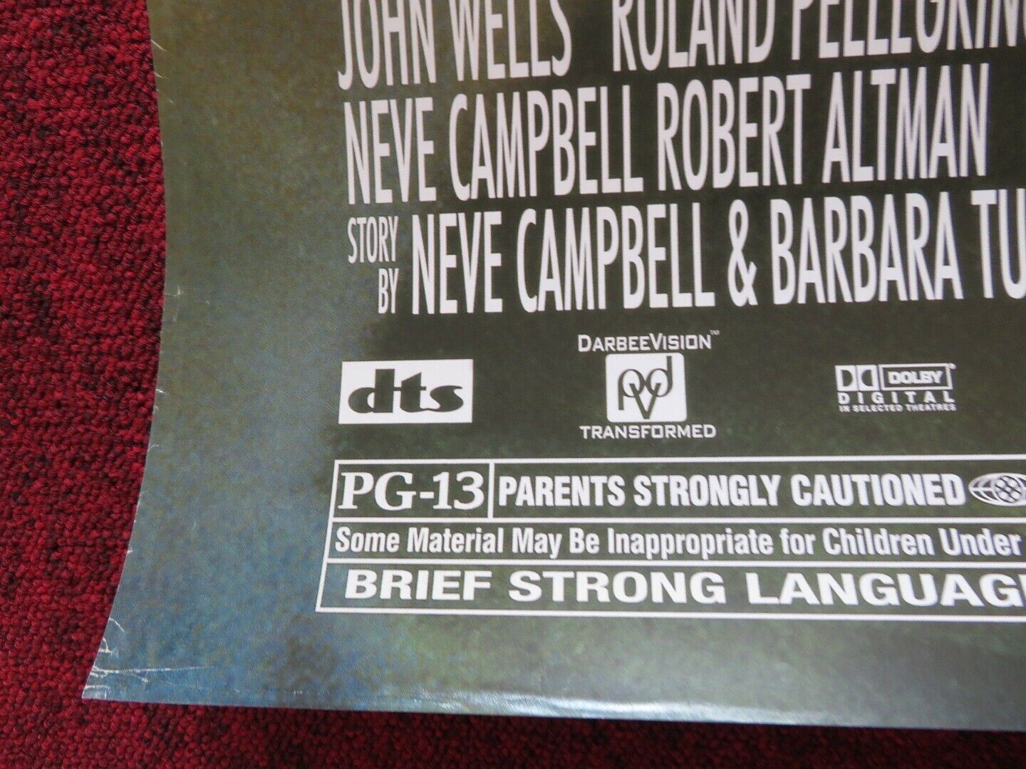 THE COMPANY US ONE SHEET ROLLED POSTER NEVE CAMPBELL MALCOM MCDOWELL 2003 Movie posters