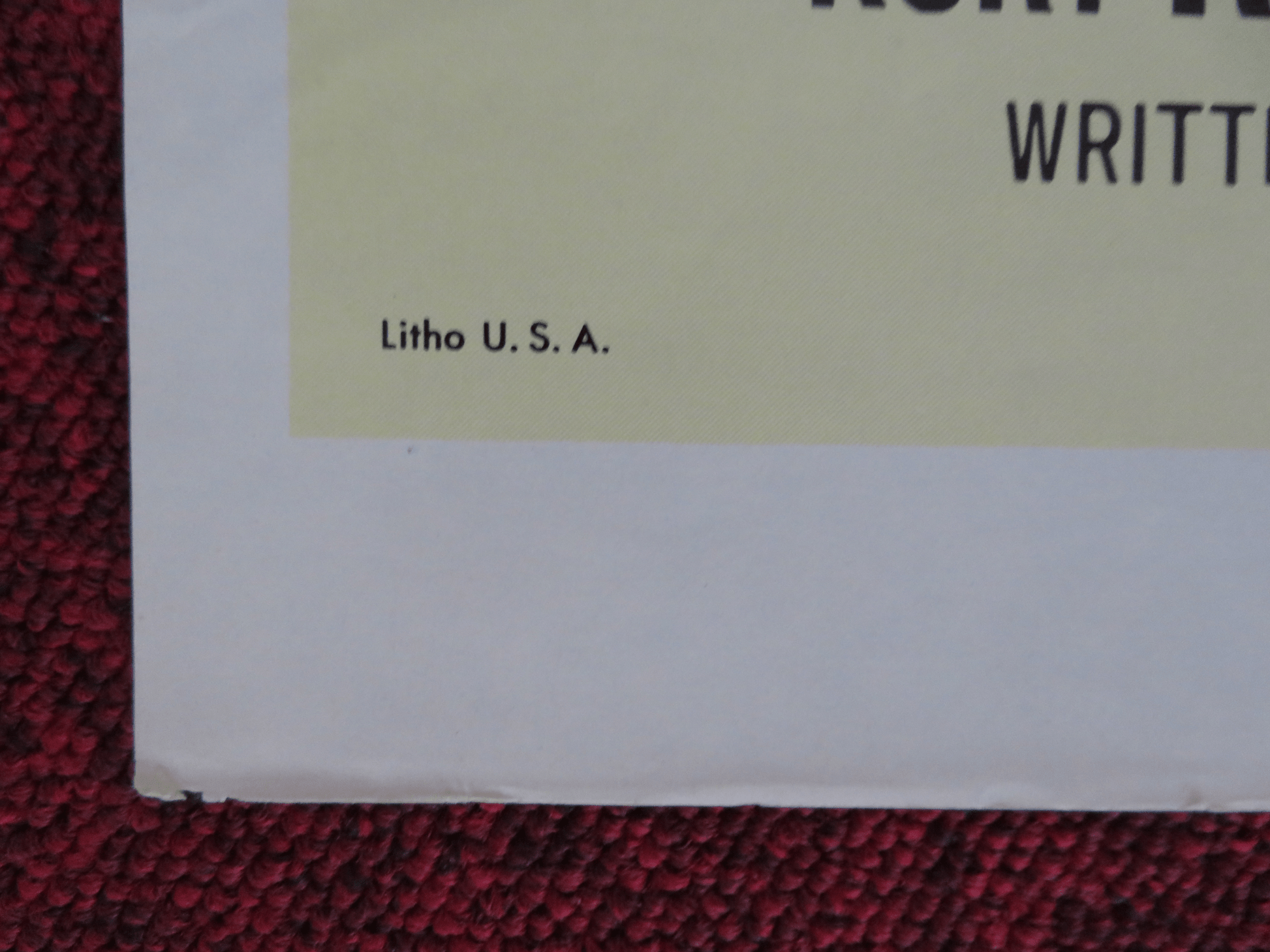 THE COMPUTER WORE TENNIS SHOES FOLDED US ONE SHEET POSTER DISNEY K. RUSSELL 1969 Rendezvous Cinema Movie posters