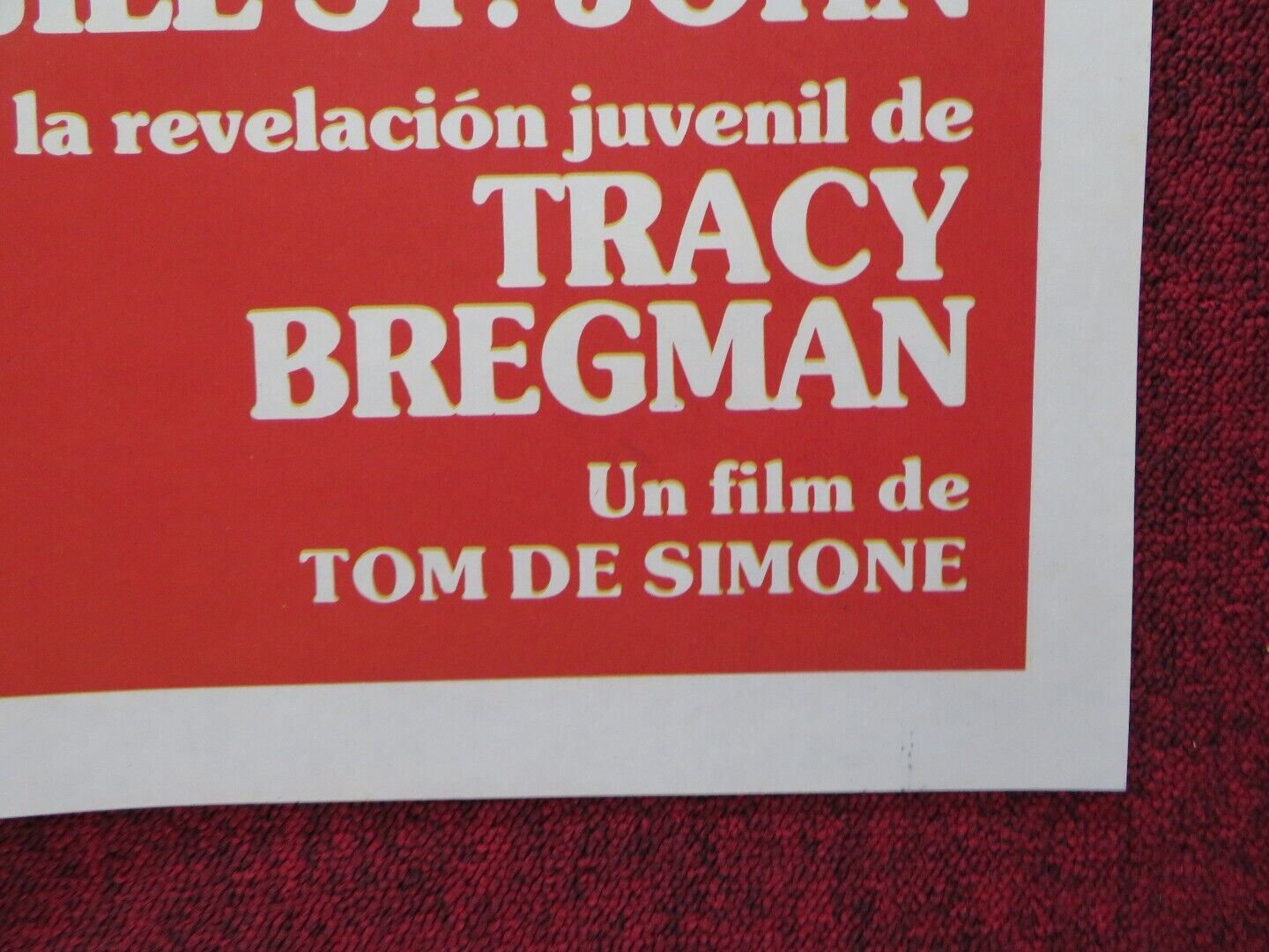 THE CONCRETE JUNGLE FOLDED ARGENTINA ONE SHEET POSTER JILL ST JOHN 1982 - Rendezvous Cinema