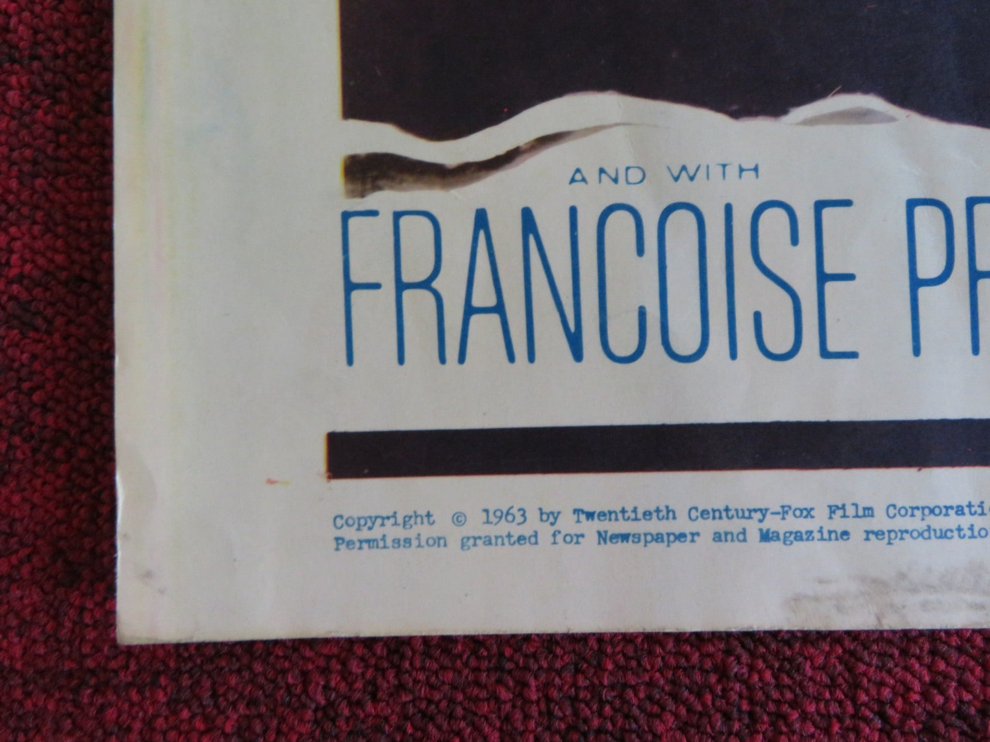 THE CONDEMNED OF ALTONA US HALF SHEET (22"x 28") POSTER SOPHIA LOREN 1963 Rendezvous Cinema Movie posters