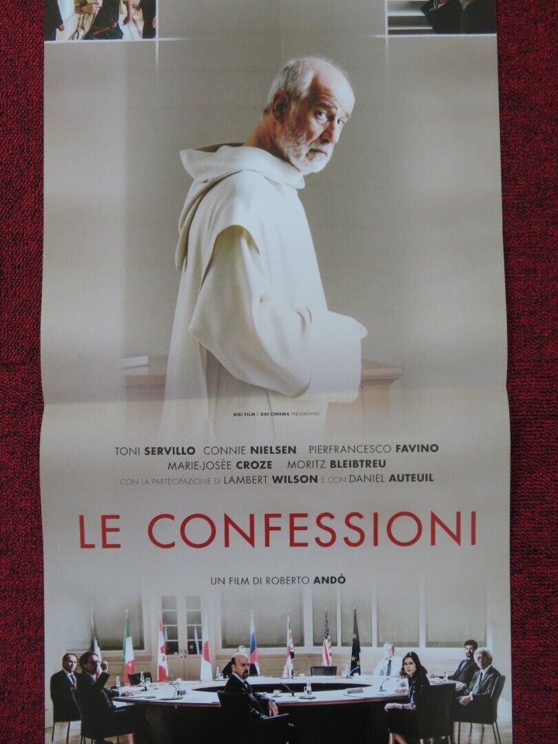 THE CONFESSIONS ITALIAN LOCANDINA (26.5"x12.5") POSTER TONI SERVILLO 2016 Rendezvous Cinema Movie posters
