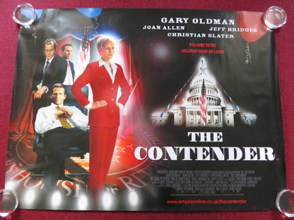 THE CONTENDER UK QUAD (30"x 40") ROLLED POSTER GARY OLDMAN JEFF BRIDGES 2000 Rendezvous Cinema Movie posters