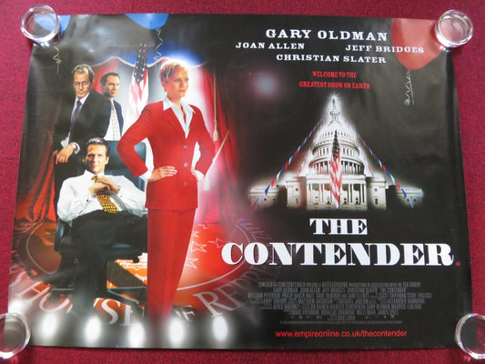 THE CONTENDER UK QUAD (30"x 40") ROLLED POSTER GARY OLDMAN JEFF BRIDGES 2000 Rendezvous Cinema Movie posters