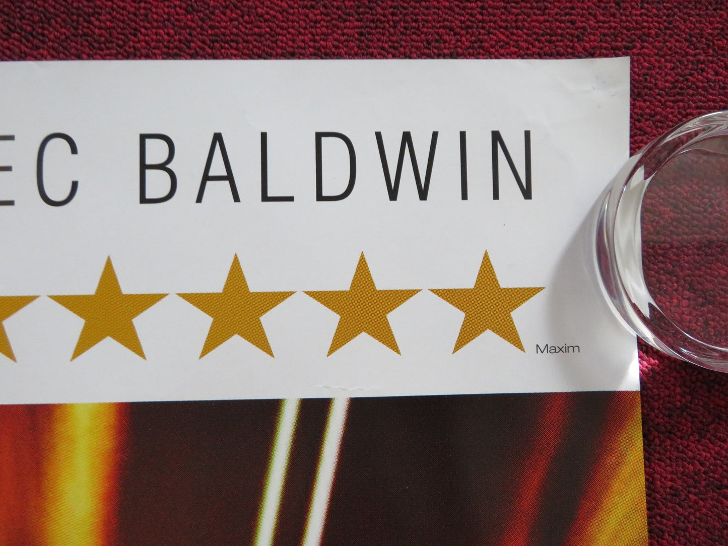 THE COOLER UK QUAD (30"x 40") ROLLED POSTER WILLIAM H. MACY ALEC BALDWIN 2003 Rendezvous Cinema Movie posters