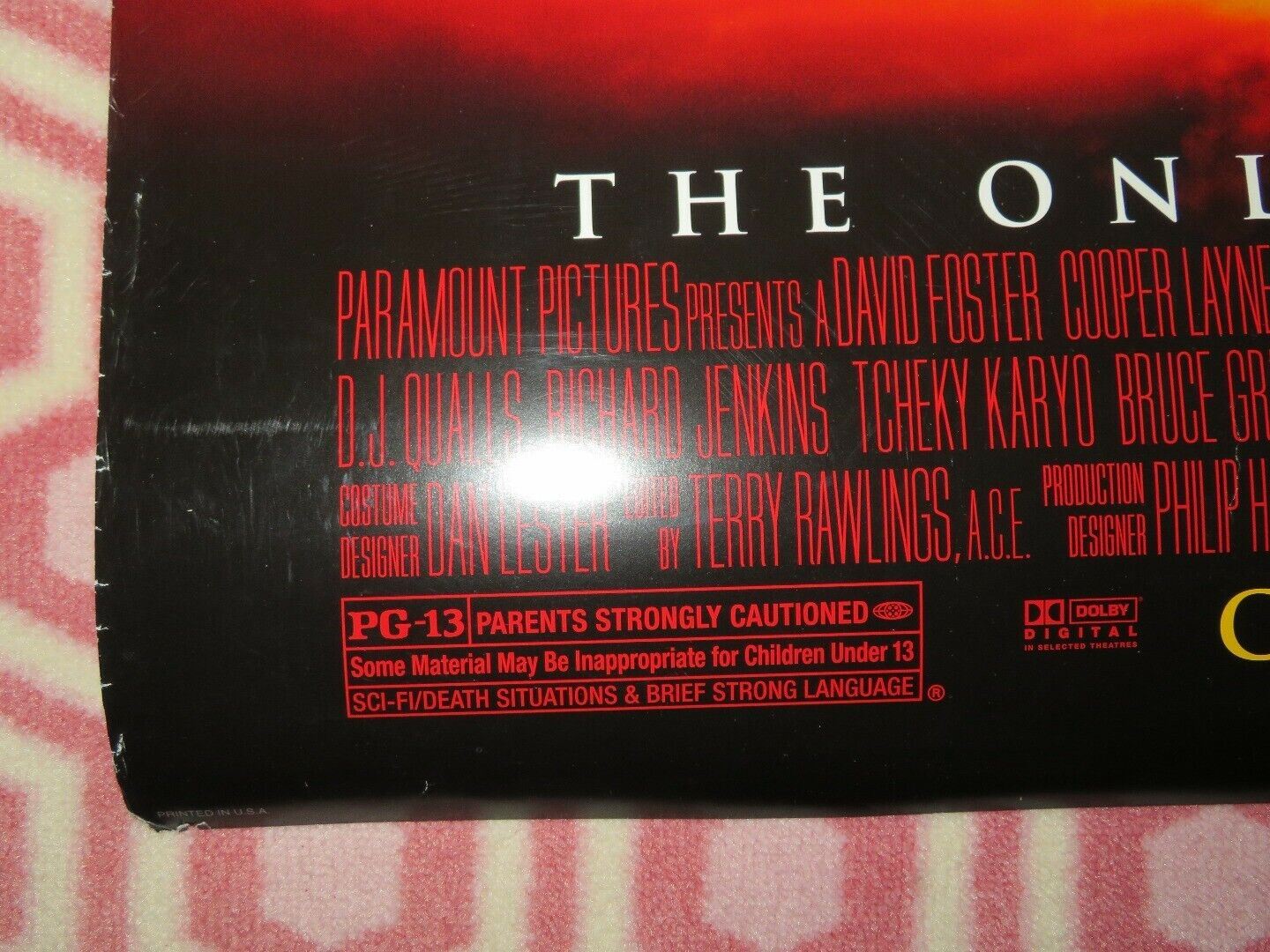 THE CORE US ONE SHEET ROLLED POSTER RAY GALLETTI 2003 Movie posters