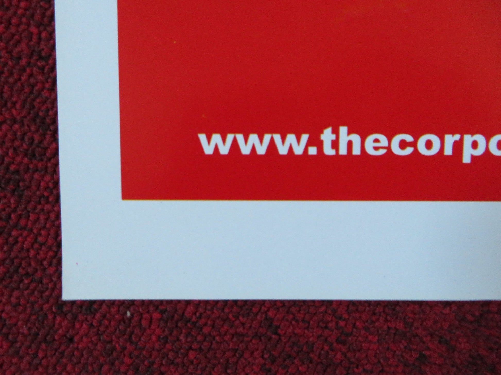 THE CORPORATION ITALIAN FOGLIO POSTER MARK ACHBAR MIKELA JAY 2003 Rendezvous Cinema Movie posters