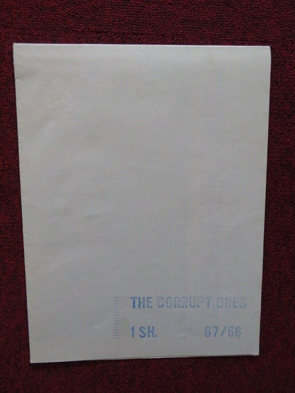 THE CORRUPT ONES FOLDED US ONE SHEET POSTER ROBERT STACK ELKE SOMMER 1967 - Rendezvous Cinema