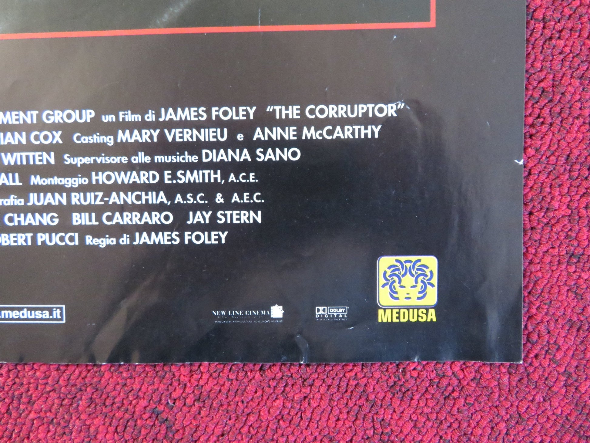 THE CORRUPTOR ITALIAN FOTOBUSTA POSTER MARK WAHLBERG CHOW YUN - FAT 1999 Rendezvous Cinema Movie posters