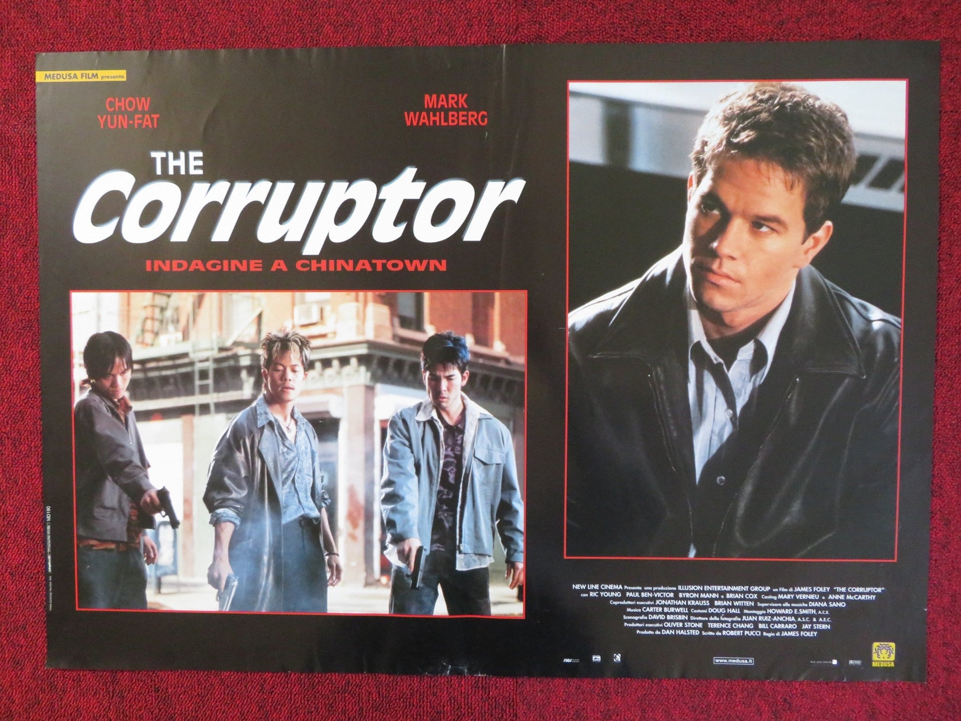 THE CORRUPTOR ITALIAN FOTOBUSTA POSTER MARK WAHLBERG CHOW YUN - FAT 1999 Rendezvous Cinema Movie posters