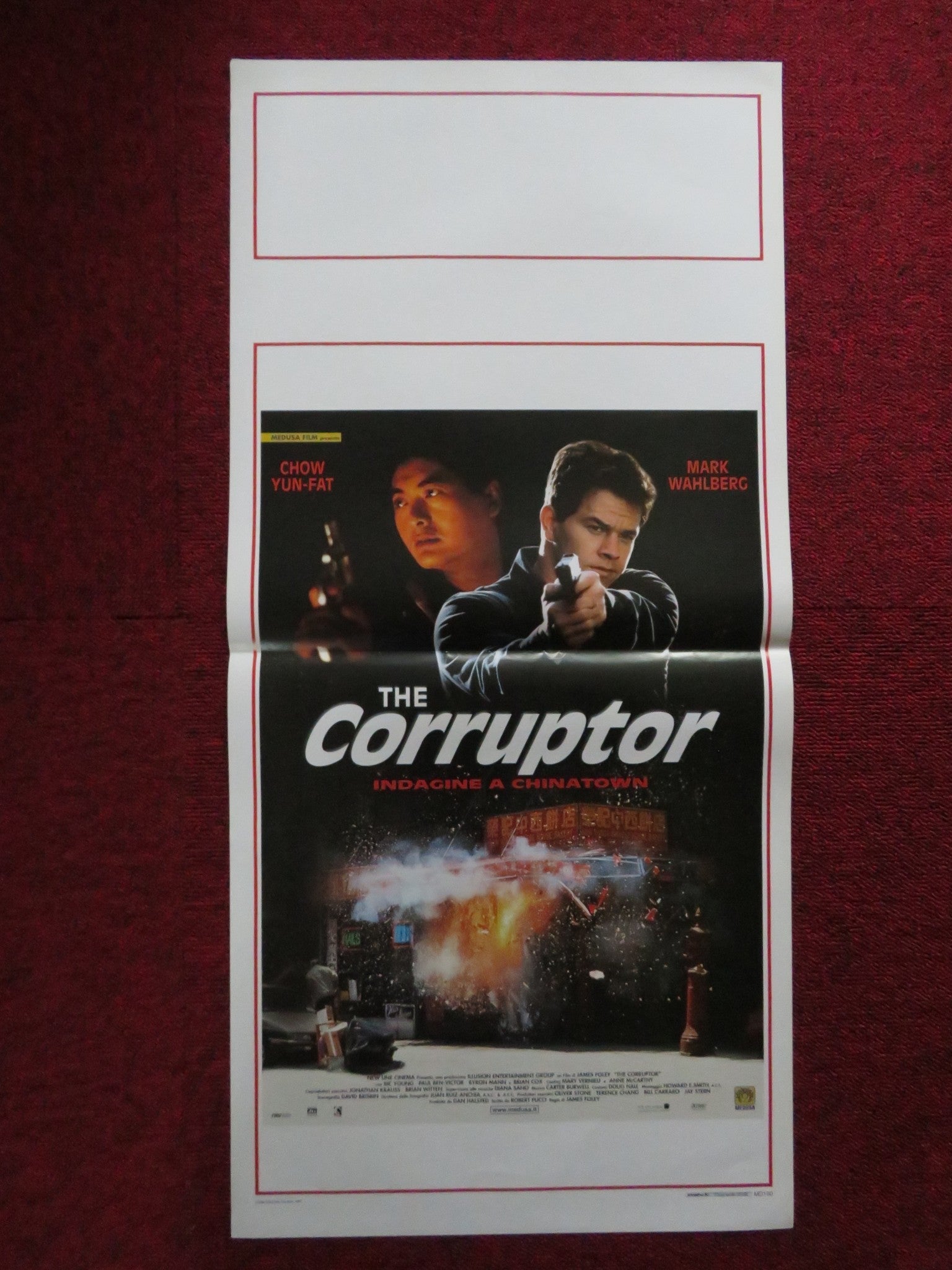 THE CORRUPTOR ITALIAN LOCANDINA POSTER MARK WAHLBERG CHOW YUN - FAT 1999 Rendezvous Cinema Movie posters