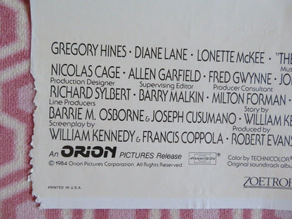 THE COTTON CLUB FOLDED US ONE SHEET POSTER RICHARD GERE DIANE LANE 1984 Movie posters