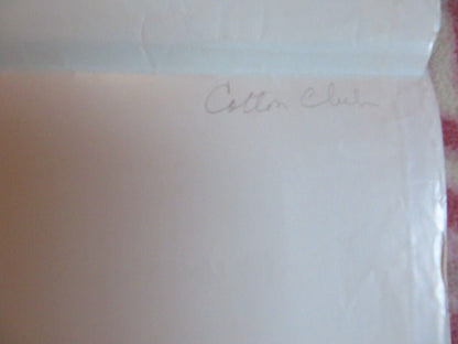 THE COTTON CLUB FOLDED US ONE SHEET POSTER RICHARD GERE DIANE LANE 1984 Movie posters