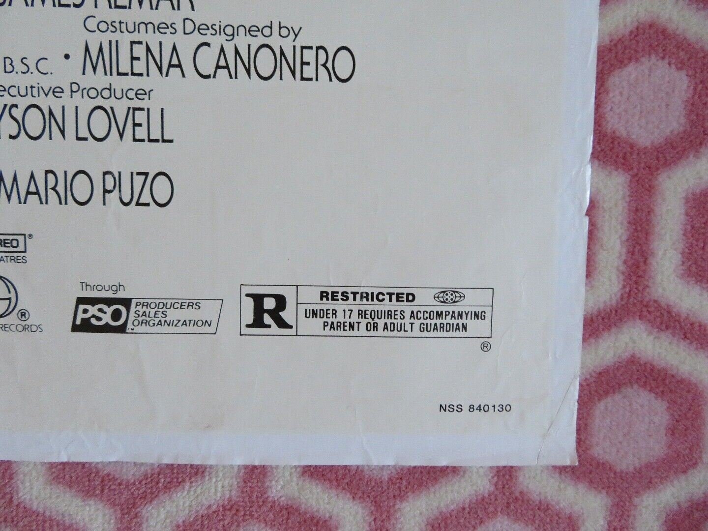 THE COTTON CLUB FOLDED US ONE SHEET POSTER RICHARD GERE DIANE LANE 1984 Movie posters